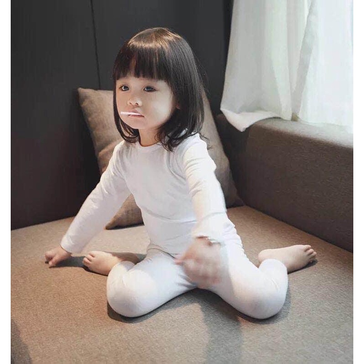 Bộ quần áo thu đông dài tay cho bé cạp cao thương hiệu Minky Mom chính hãng bảng màu con gái