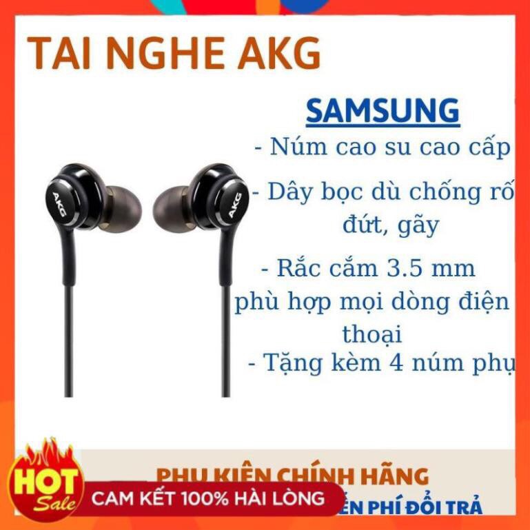 Tai Nghe DÂY SamZsung AKG S10 JACK 3,5mm TẶNG Kèm Núm Phụ