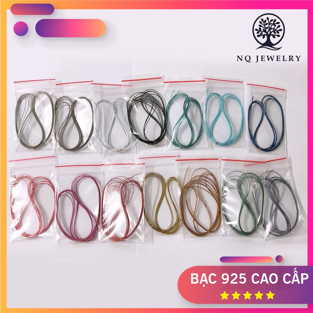 Bó 2M Dây Cước Kim Loại Bọc Nhựa 0.4Mm Xỏ Vòng (Cước Không Co Giãn)
