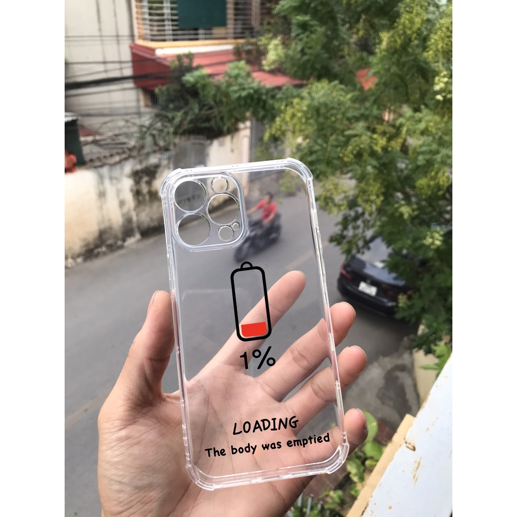 Ốp lưng iphone trong suốt ốp đôi Loading chống sốc cho iphone 14 13 pro max 11 12 pro max mini x xr xs max 6 s 7 8 plus
