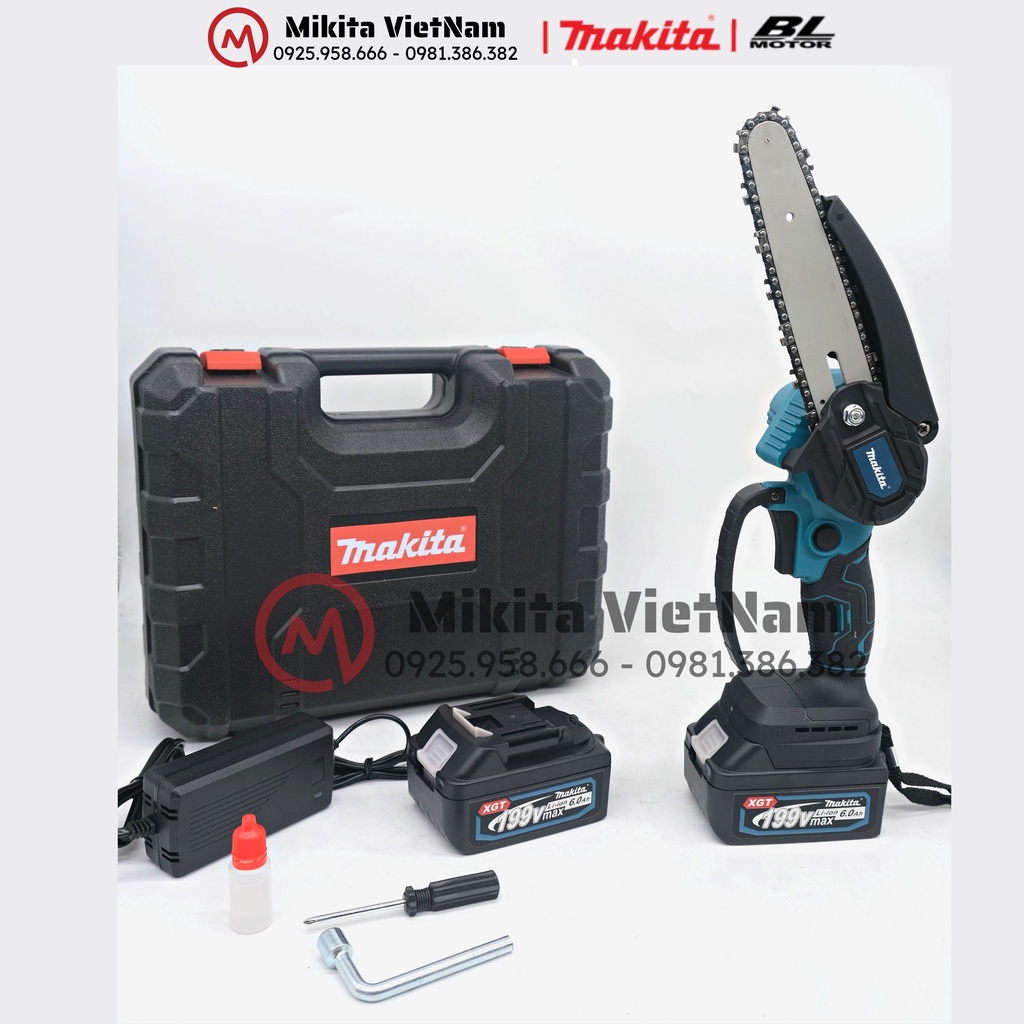 MÁY CƯA XÍCH MINI CHẠY PIN MAKITA - KHÔNG CHỔI THAN Mới Nhất 2023