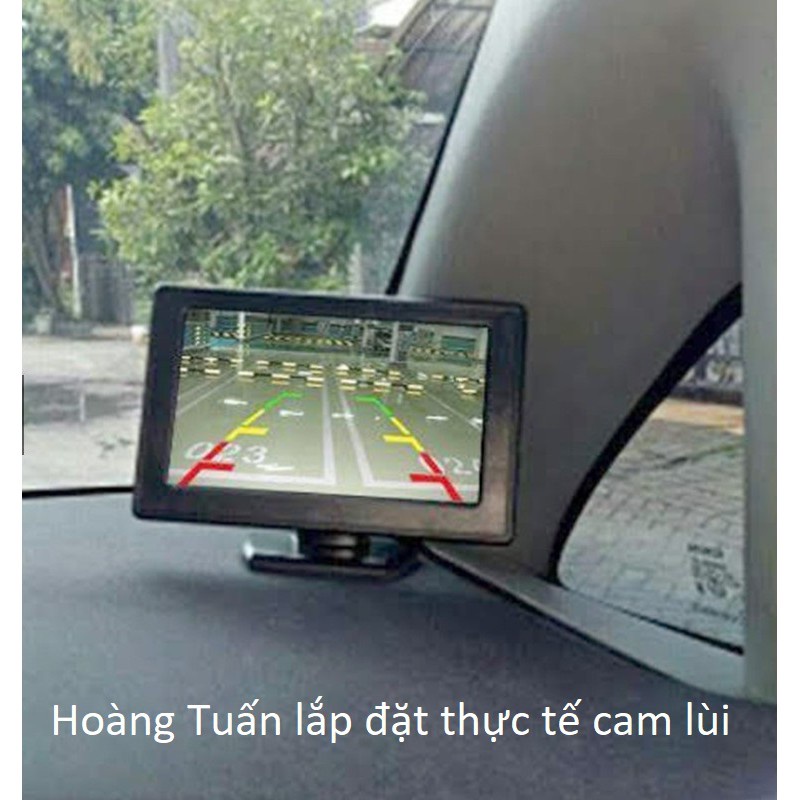 ▧▥Màn hình gắn kính 5inch taplo 4.3 inch hiển thị ảnh cho camera lùi cập lề chất lượng cao
