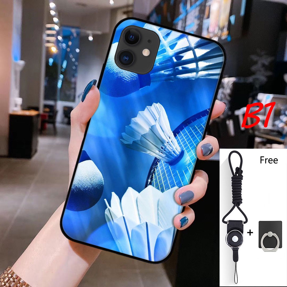 Ốp Điện Thoại Kèm Dây Đeo Và Nhẫn Đỡ Cho iphone 11 pro max 12 pro max 12 mini 13 pro max