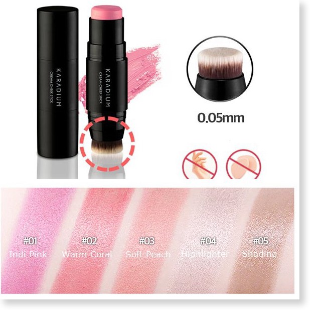 [Mã giảm giá tích lũy] MÁ HỒNG KEM DẠNG THỎI KARADIUM CREAM CHEEK STICK [Coco Shop]