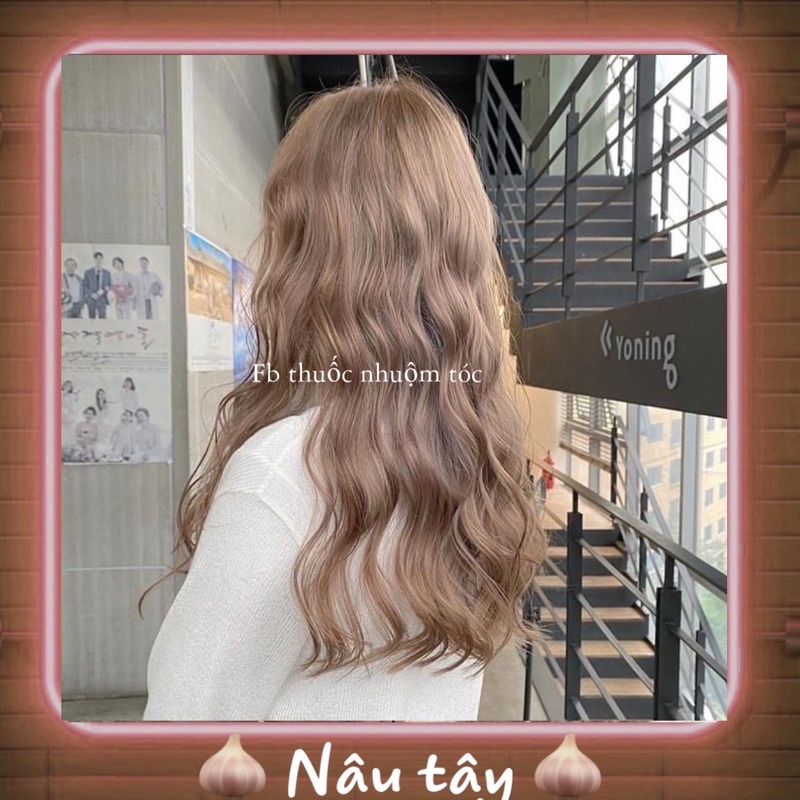 Thuốc nhuộm tóc màu NÂU TÂY Hàn Quốc [KHÔNG TẨY]  | FB Thuốc Nhuộm Tóc