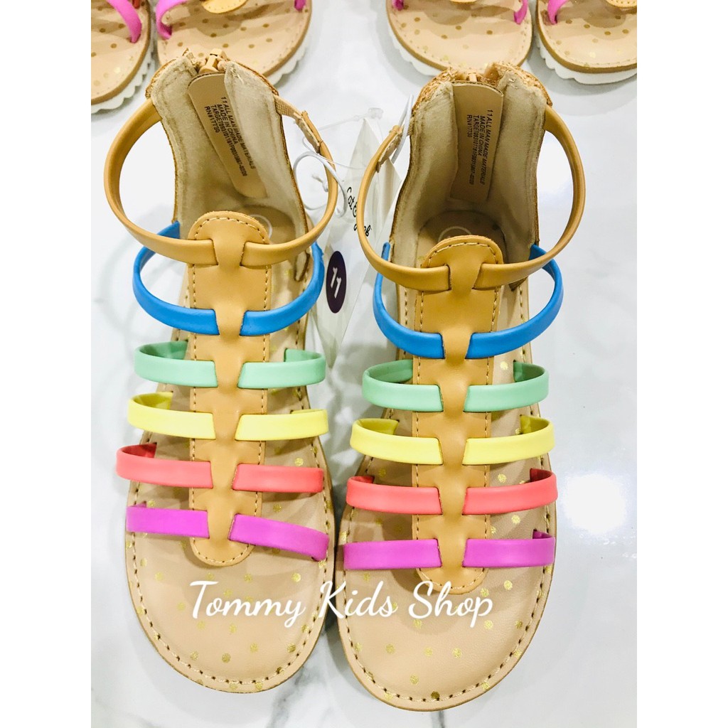 Sandal Cat & Jack cầu vồng cho bé gái