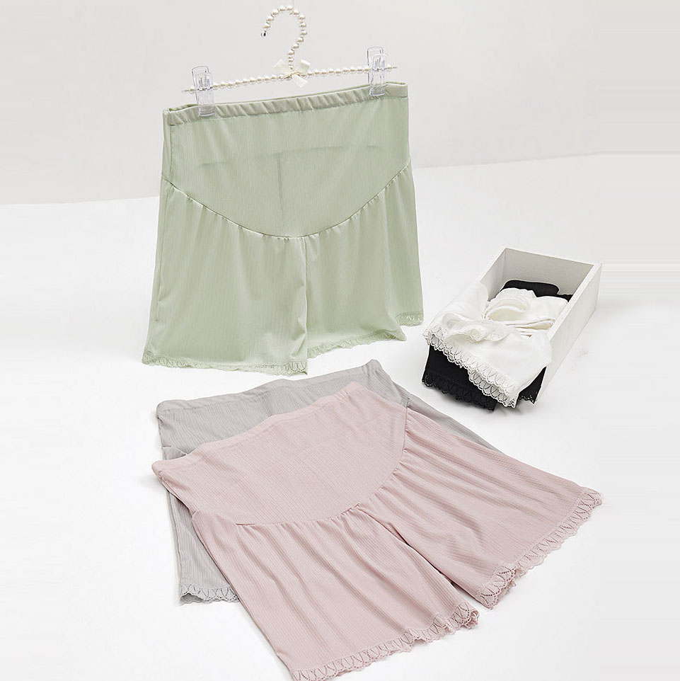Quần short bằng lụa lạnh thoải mái dành cho phụ nữ mang thai size L-2Xl