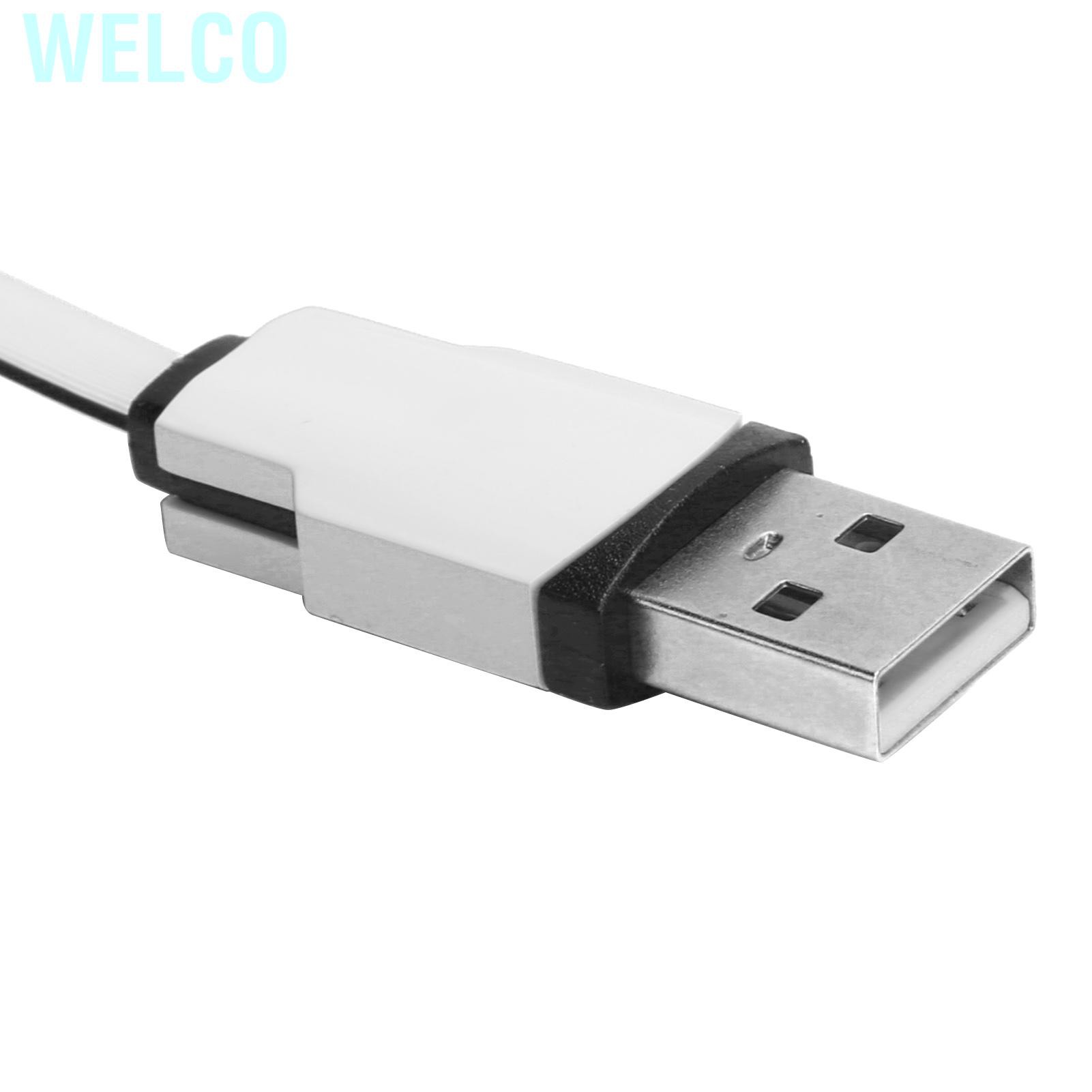 2 Cáp Sạc Welco 3 Trong 1 Dài 1m Cho Ios Giao Diện Giao Diện Usb / Iphone4S / Microusb