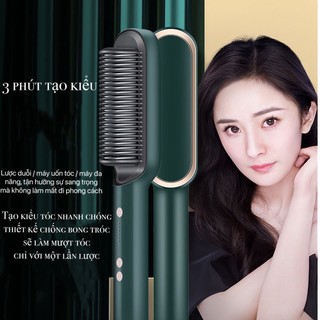 Lược Điện Chải Thẳng Tóc Chuyên Nghiệp - Máy Uốn Duỗi Ép Tóc Tiện Lợi