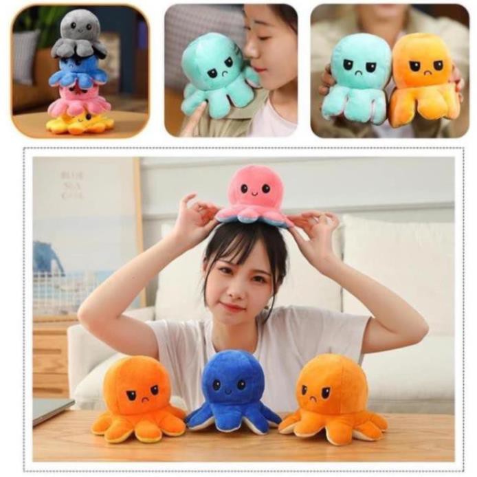 SĂNX BẠCH TUỘC CẢM XÚC 2 MẶT Sz 20cm SIÊU CUTE