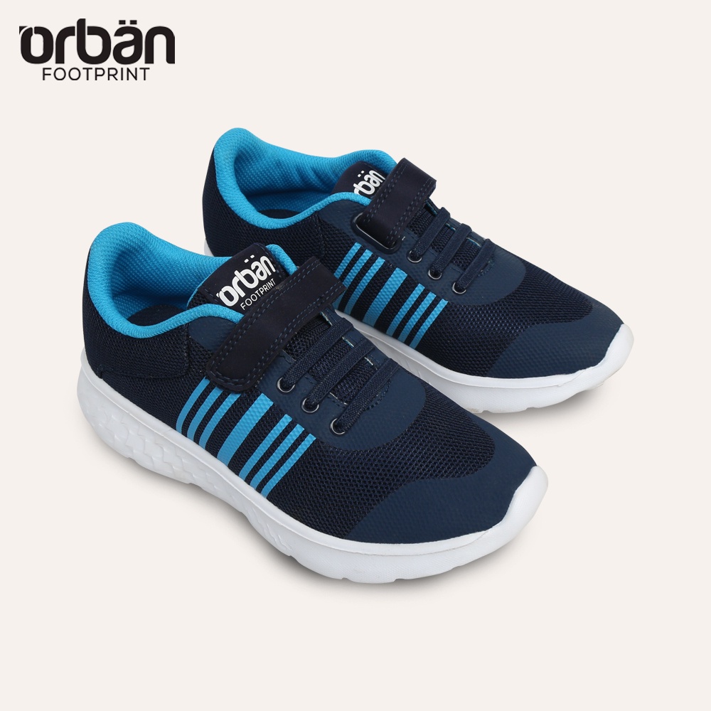 Giày học sinh Siêu nhẹ Urban sọc Xanh Navi thể thao thời trang chính hãng - UB9001