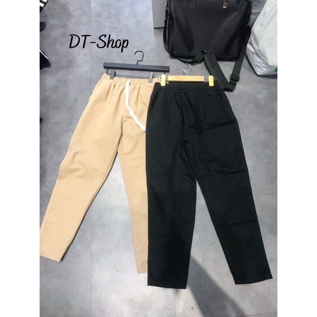 Quần Baggy Chất Kaki Trơn Nam Nữ Ống Suông Unisex co giãn trẻ trung năng động