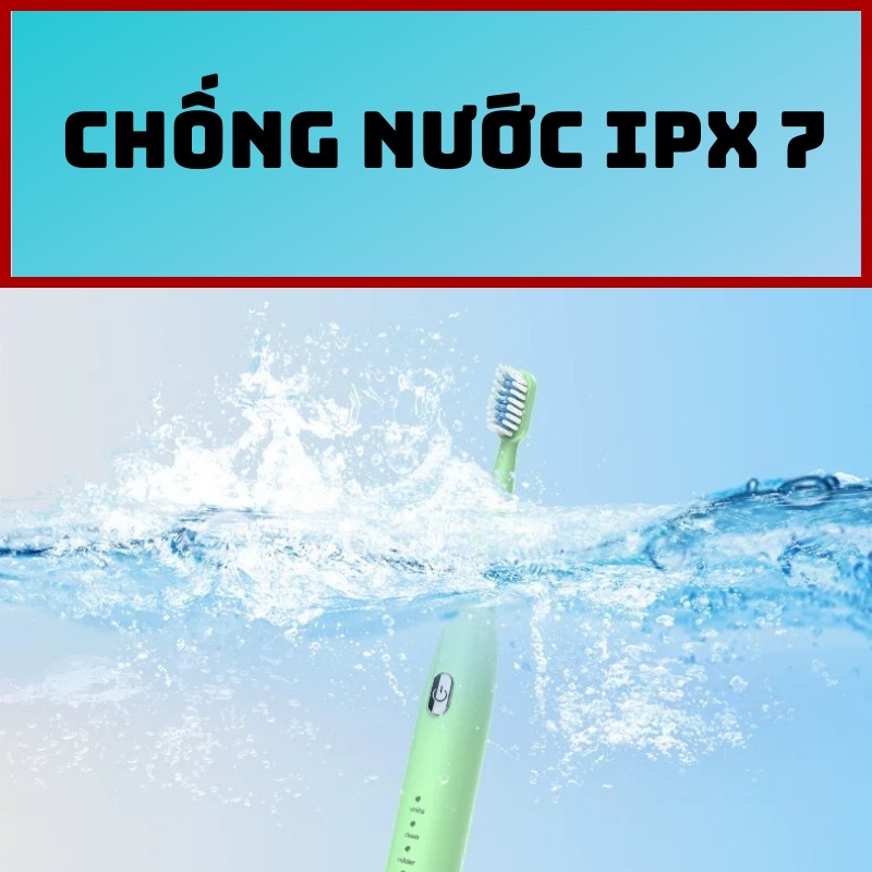 Bàn chải điện GIVE XK-18 ,Bàn chải tự động 5 chế độ chải, Đánh bóng, làm trắng và chăm sóc răng toàn diện