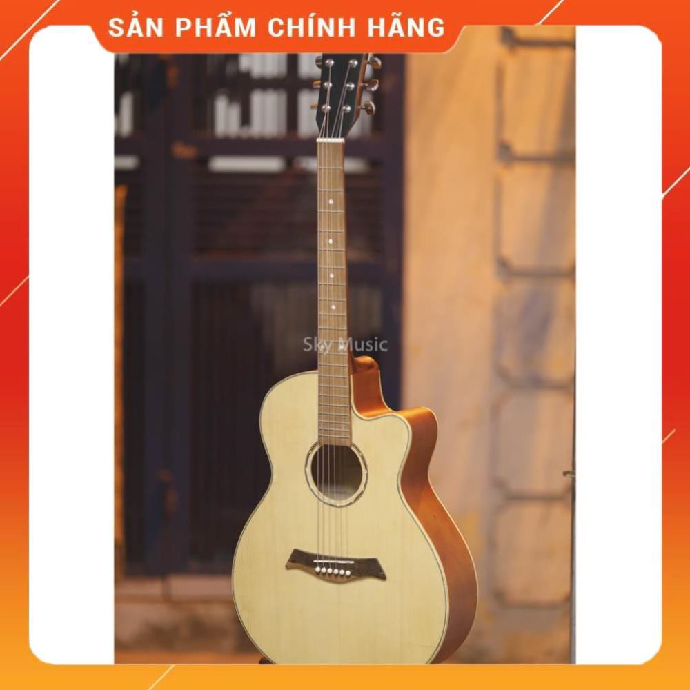 [Hàng chuẩn loại 1] Guitar Khuyết SK99D Dáng A Khuyết Có Ty Chỉnh Cần Âm Cực Hay Dành Cho Người Mới Tập