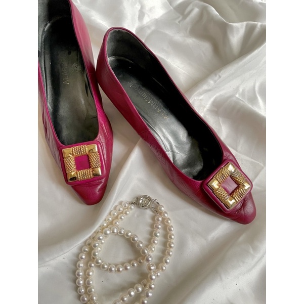 Giày bệt vintage mũi nhọn/size 37/230mm