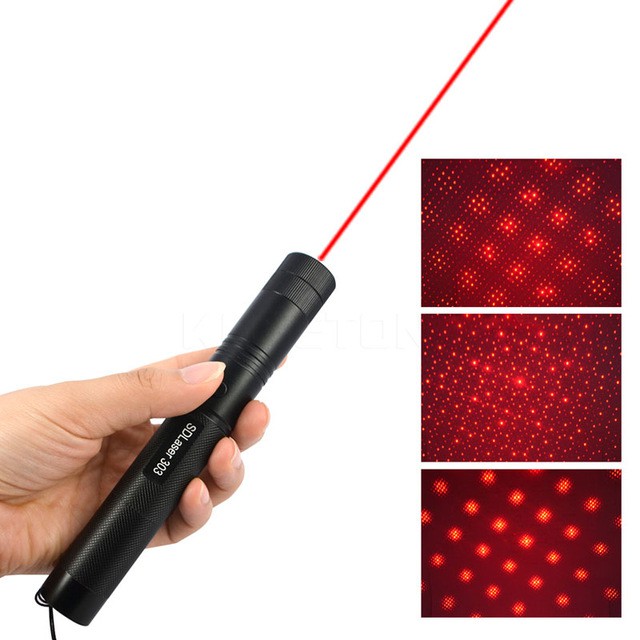 Bút chiếu tia Laser đỏ 10000m 303 650nm có thể điều chỉnh độ nét