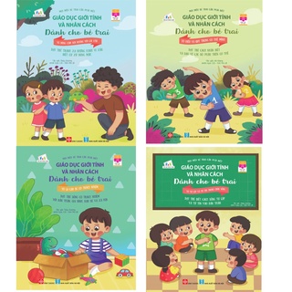 SÁCH - Combo Giáo dục giới tính và nhân cách dành cho bé trai 4 tập