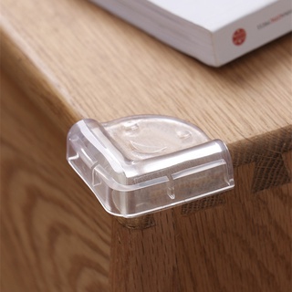 Bịt góc bàn, bọc cạnh bàn kính, cạnh tủ vuông bằng silicon hình mặt cười an toàn cho bé