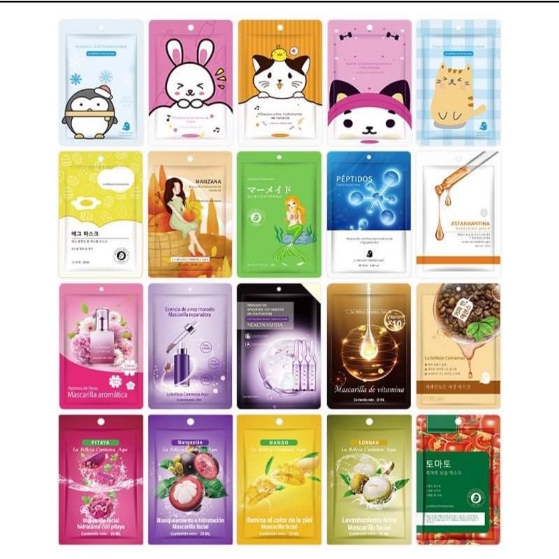 Combo 20 miếng mặt nạ dưỡng da