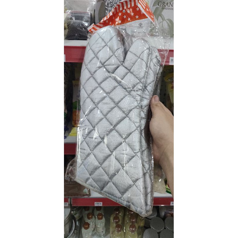 Gang tay bạc chống nóng, dùng bắc bếp, lấy bánh