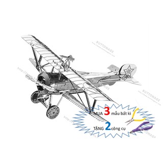 Mô Hình Lắp Ghép kim Loại 3D Máy Bay Nieuport 17