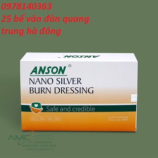 (35x40cm Gạc vết thương bỏng nano bạc Anson 35x40cm)Anson nano silver burn dressing 35cm x 40cm