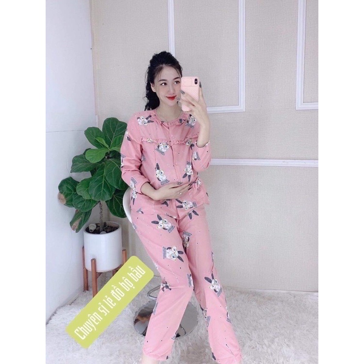 Bộ thô sau sinh mở cúc mẫu mới chọn mẫu