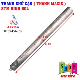 Combo 2 Thanh Khử Cặn ( Thanh Magie) STM Bình 50 Lít