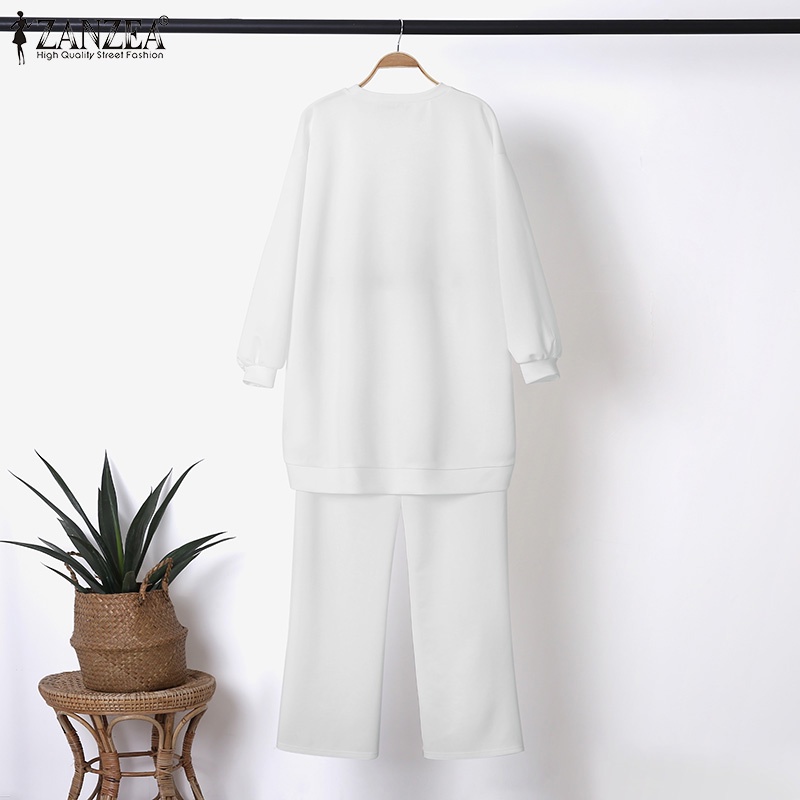 Bộ quần áo ZANZEA tay dài thời trang Hồi Giáo dành cho phái nữ