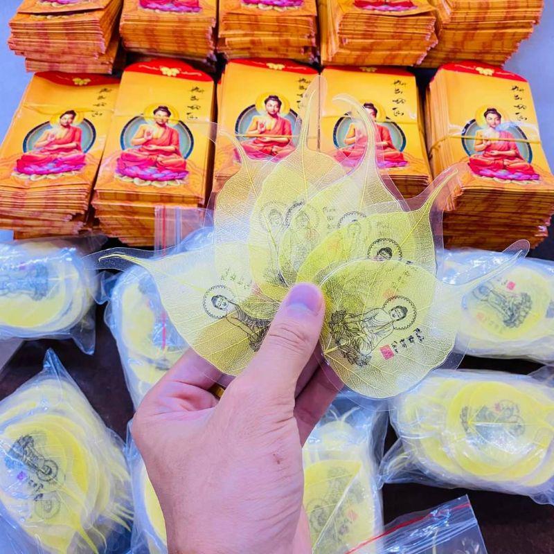 Phụ kiện trang trí lá BỒ ĐỀ PHÁT TÂM để điện thoại