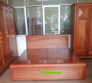 Giường gỗ xoan đào giát phản đủ cỡ