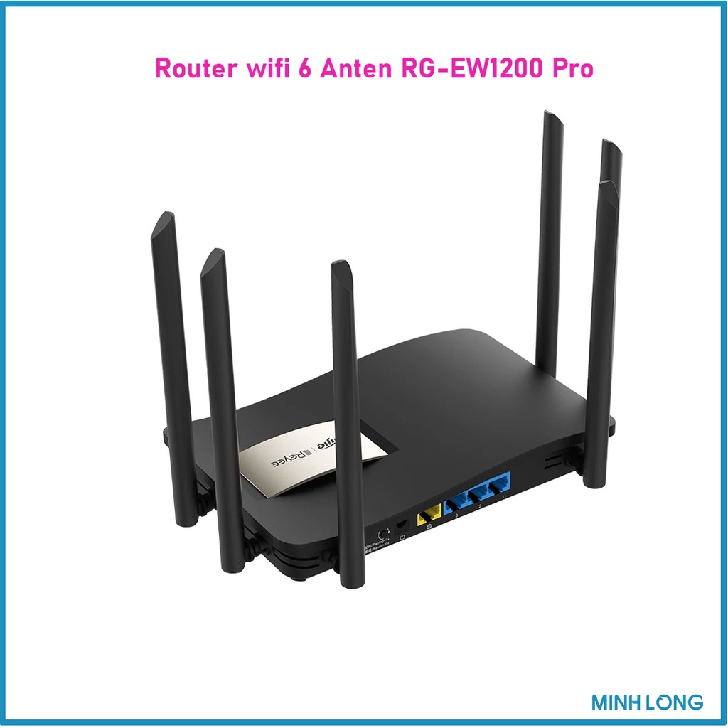 Cục phát wifi xuyên tường Rujie Reyee RG1200 Pro 6 anten wifi | BigBuy360 - bigbuy360.vn