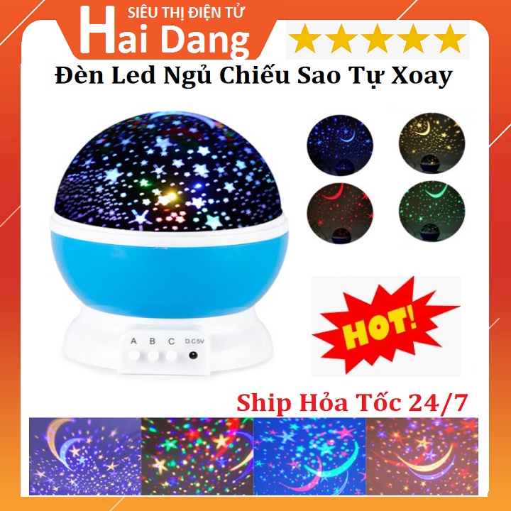 Đèn Led Chiếu Sao Star Master Tự Xoay 360 - Đèn Chiếu Sao Lung Linh Xoay 360 Độ - Model 2022