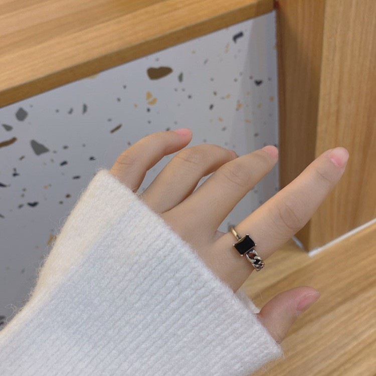 Nhẫn Nữ Hình dạng xoắn Nối Phong cách Âu Mỹ Làm như cũ Màu bạc Làm bằng tay Cổ điển NH-068