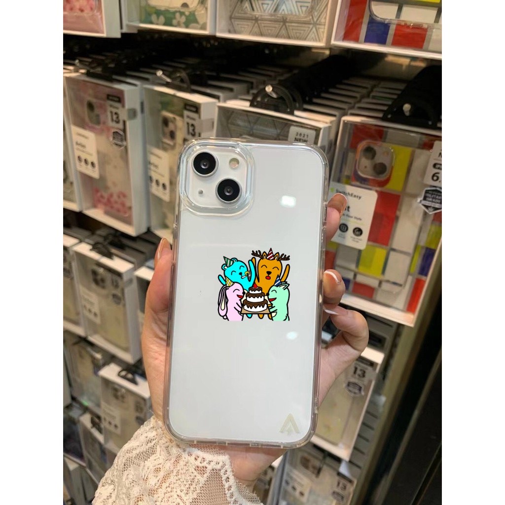 CHÍNH HÃNG THANH LÝ Ốp lưng trong suốt Anker cho iP13 pro / max lưng trong kính cứng chống ố viền dẻo bảo vệ máy