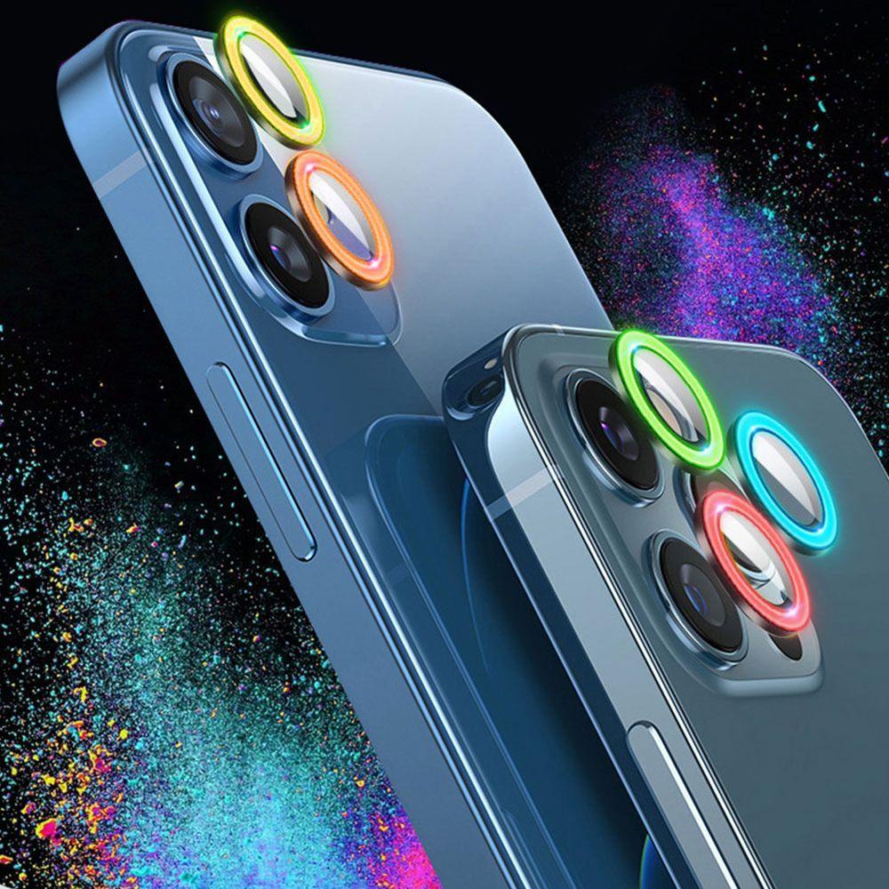 Miếng Dán Bảo Vệ Ống Kính Máy Ảnh Họa Tiết Dạ Quang Cho iPhone 13 13
