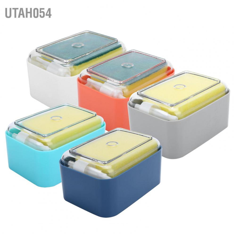 [Hàng Sẵn] Dish Soap Dispenser Press Type Automatic Liquid for Kitchen Sink Countertop【Utah054】