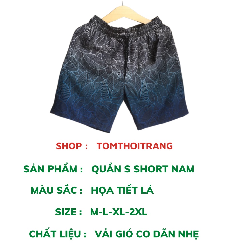 Quần đùi nam quần short mặc nhà vải cotton dáng thể thao Tomthoitrang QD 03