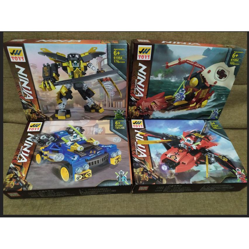 Set 4 Mô Hình Nhân Vật Trong Phim Hoạt Hình Ninjago 61064 Tỉ Lệ 1 Bộ