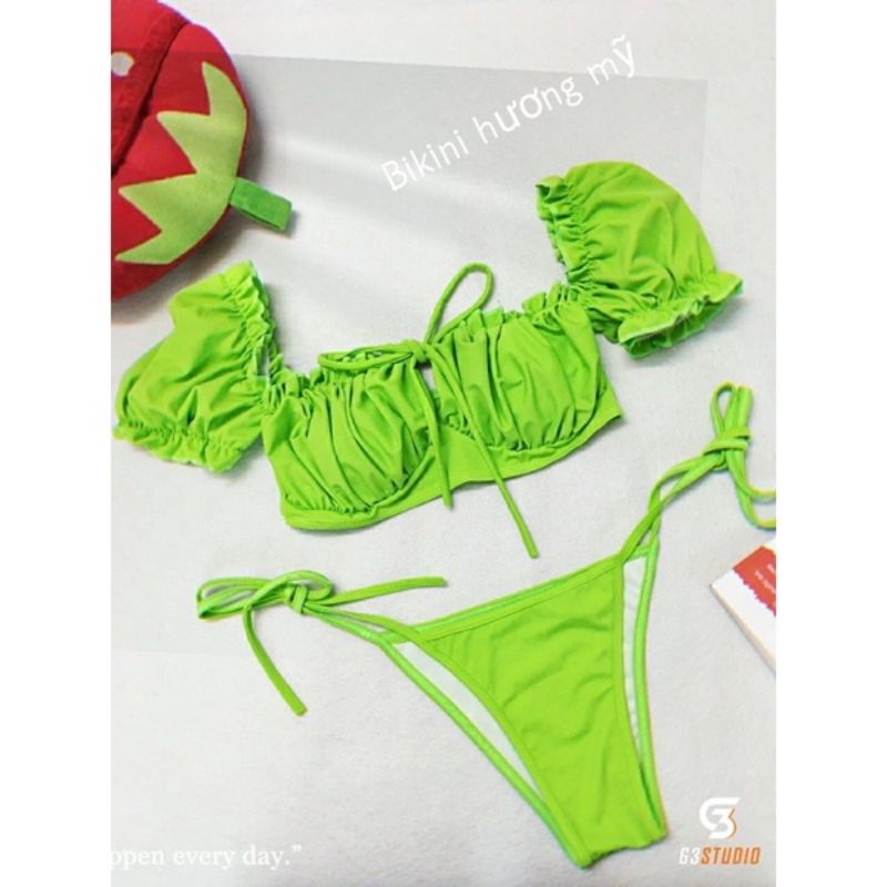 Bikini 2 mảnh tay phòng siêu nét