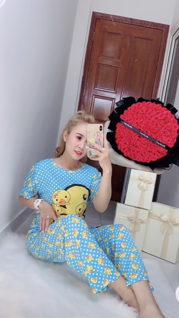 Bộ tay ngắn quần dài thun Quảng Châu