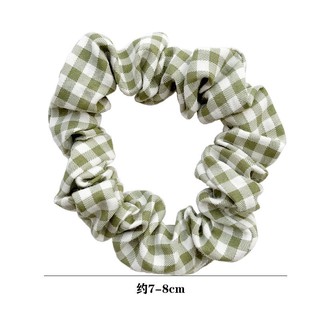 Dây cột tóc họa tiết ca rô
