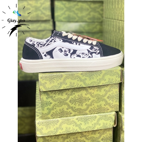 Giày vans đầu lâu,giày thể thao nam nữ vans old skool bản đầu lâu ful box