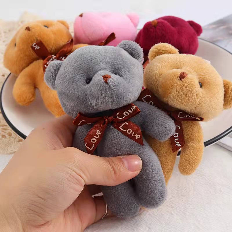 Gấu Teddy Nhồi Bông Mini Dễ Thương Dùng Bó Hoa
