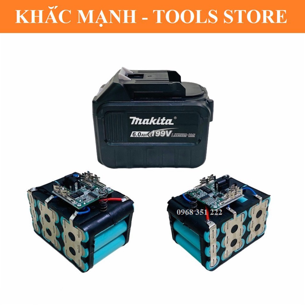 PIN MÁY SIẾT BULONG, MÁY MÀI, MÁY KHOAN MAKITA 10 CELL, 15CELL DUNG LƯỢNG KHỦNG