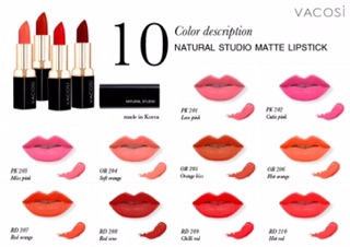 SON LỲ CAO CẤP VACOSI STUDIO MATTE LIP STICK