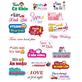 Combo 10 cái hashtag siêu rẻ cho mùa cưới, sinh nhật ❤️❤️