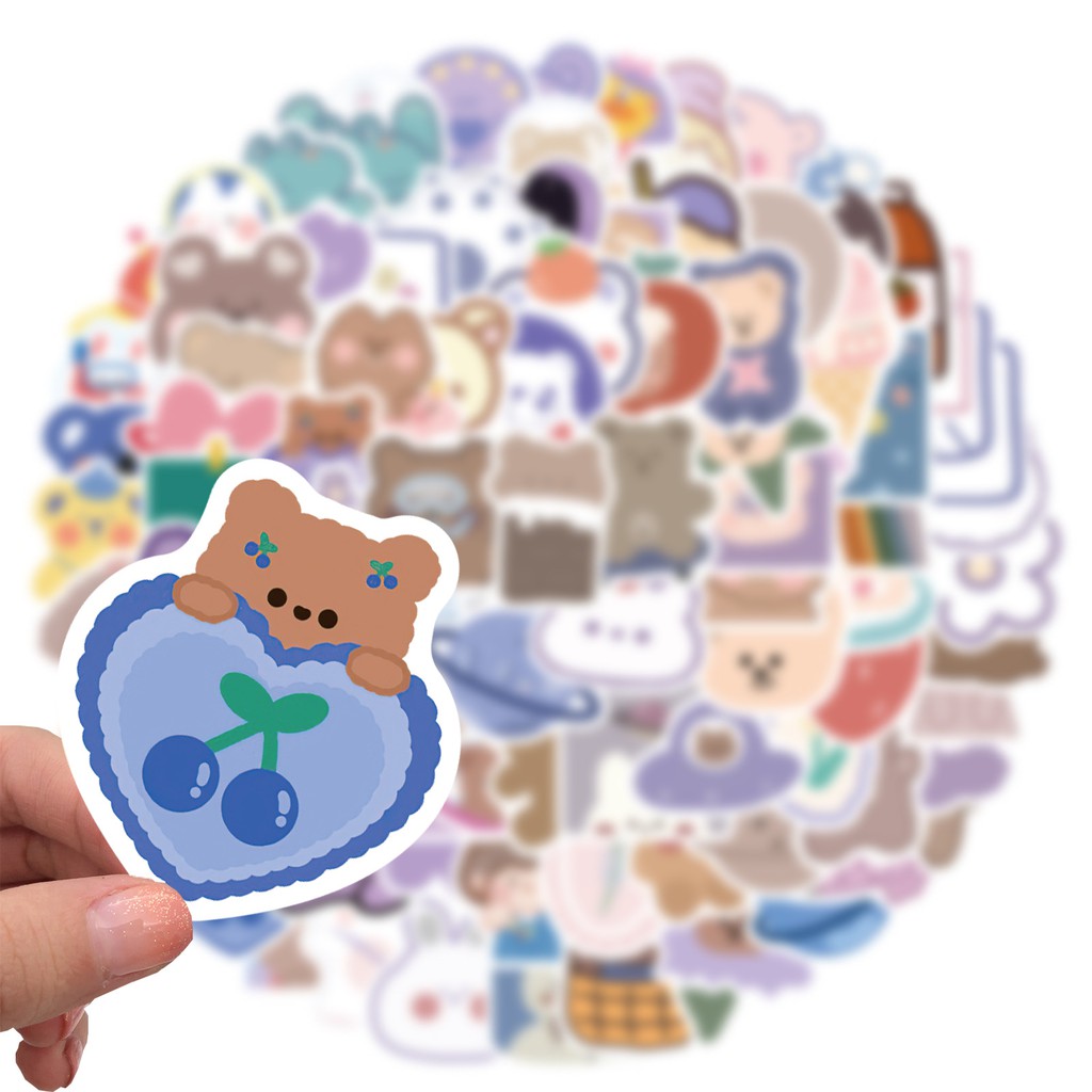 Sticker cute dán VALI laptop, hình dán mũ bảo hiểm chống nước, điện thoại, vali sét đủ hình siêu đẹp