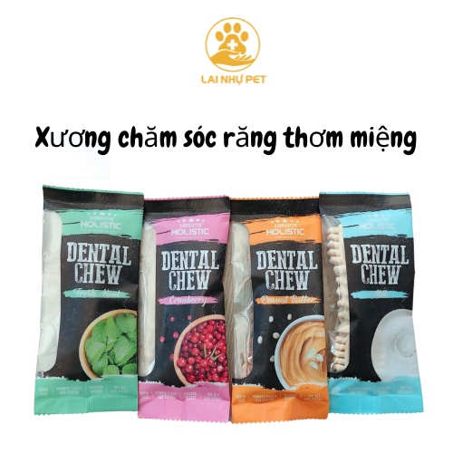 Xương nhai khử mùi răng miệng Dental Chew 25g-  LAI NHỰ PET