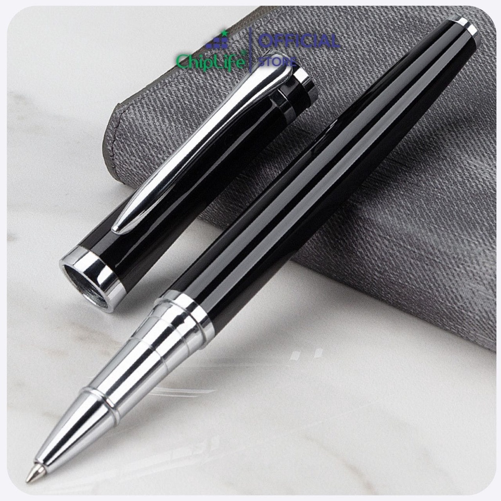 Bút ký cao cấp ALAN CHIPLIFE ALN042 dạng nắp khắc tên - Mực xanh ngòi 0.5mm